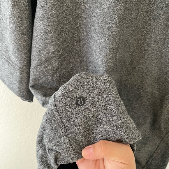 lululemon athletica short sleeve sweater gray - Picture 3 of 3